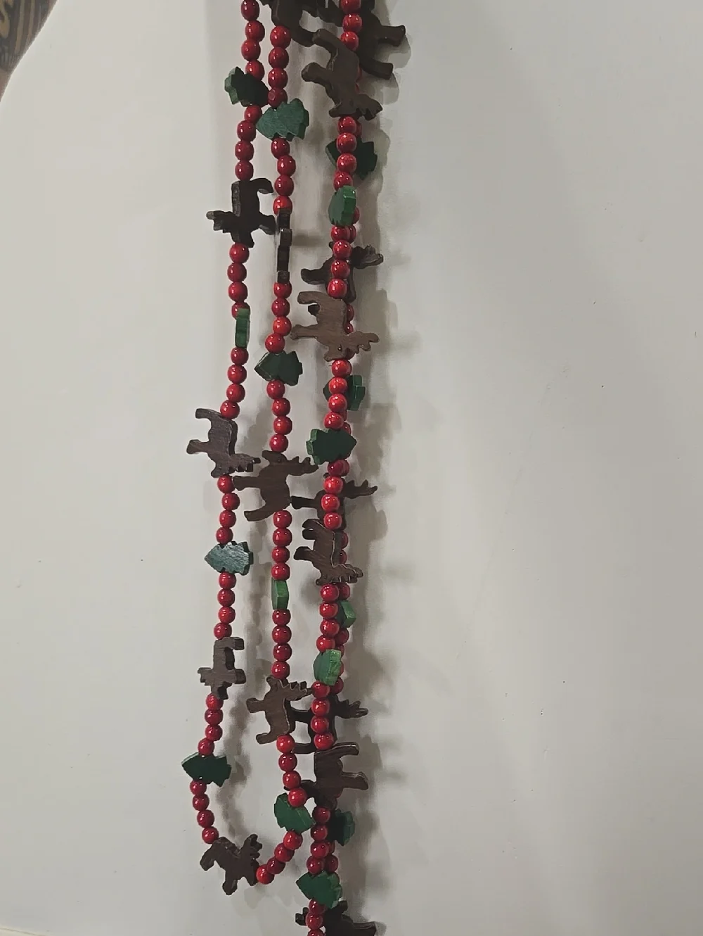 Vintage Wooden Christmas Garland